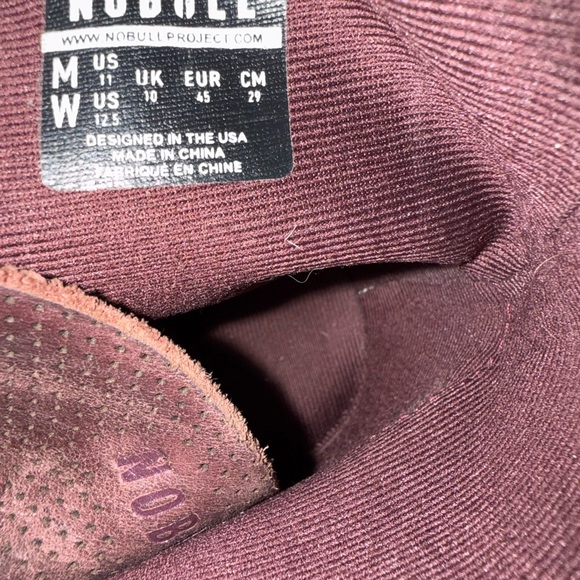 Nobull high tops leather burgundy maroon size 11 - Picture 7 of 7